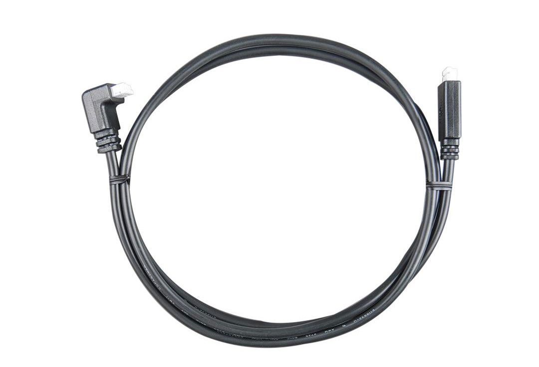 Victron VE.Direct Cable 10 m (one side Right Angle conn)