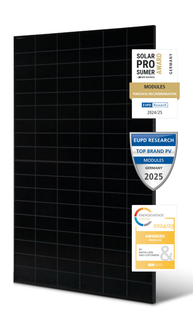 Solar Fabrik 480W Mono S4 Halfcut schwarzer Rahmen