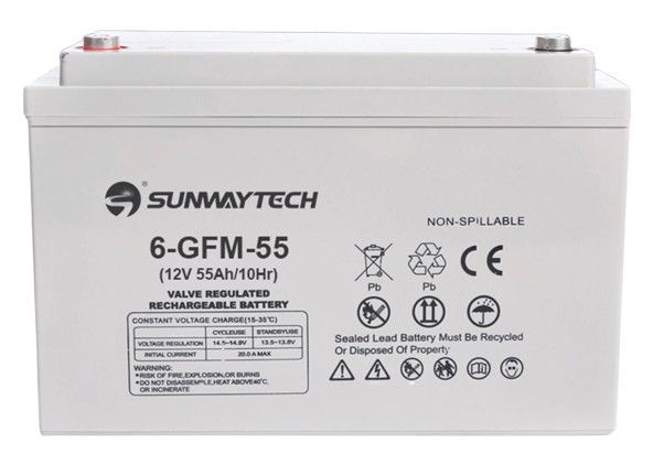 Sunwaytech Gel Battery 12V55AH 6-GFM-55