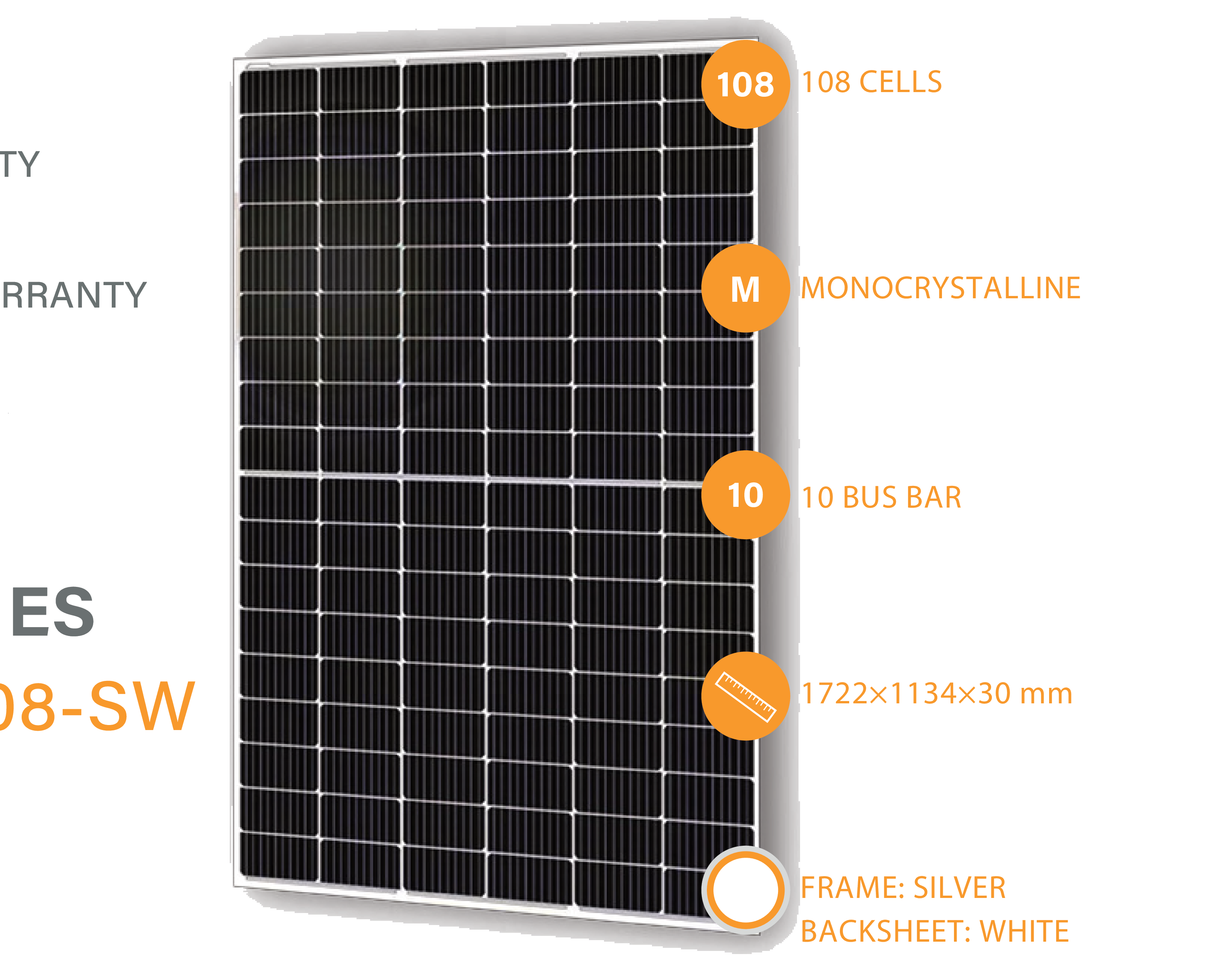ASWS 410W ASWS-XXX-MH108-SW cadre argent