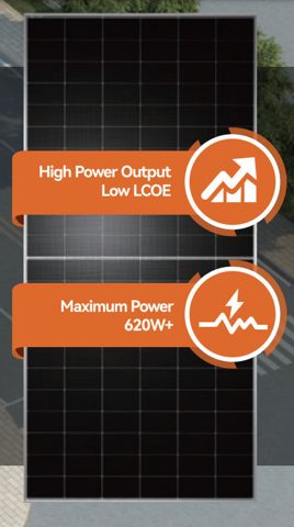 TW Solar 610W TWMNH-66HD610 sidabrinis rėmas