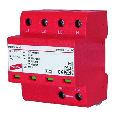 Dehn Ogranicznik przep. AC DEHNshield TNS 255, 4P Typ I+II