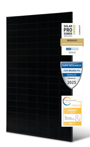Solar Fabrik 480W Mono S4 Halfcut Full Black