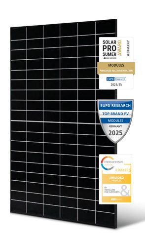Solar Fabrik 485W Mono S4 Halfcut BC White Black Frame