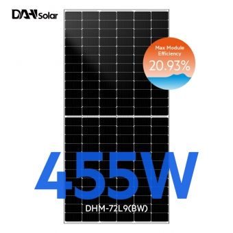 DAH Solar 455W DHM-72L9(BW)-455 cadre argent