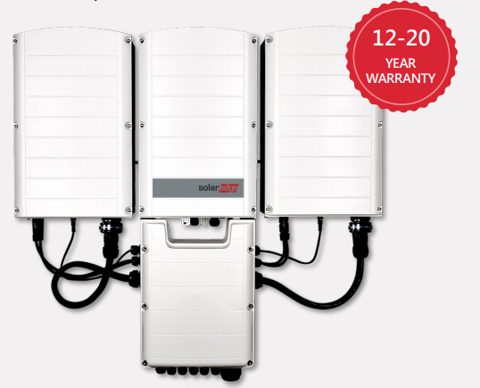 SolarEdge 66 kW SE66k + 2x SESUK